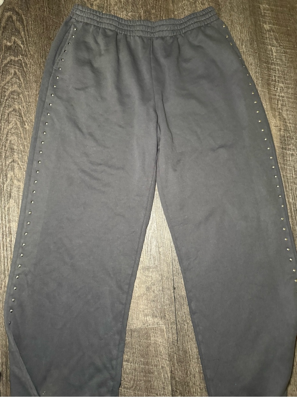 No Boundaries Black Stud-Trim Jogger Sweatpants